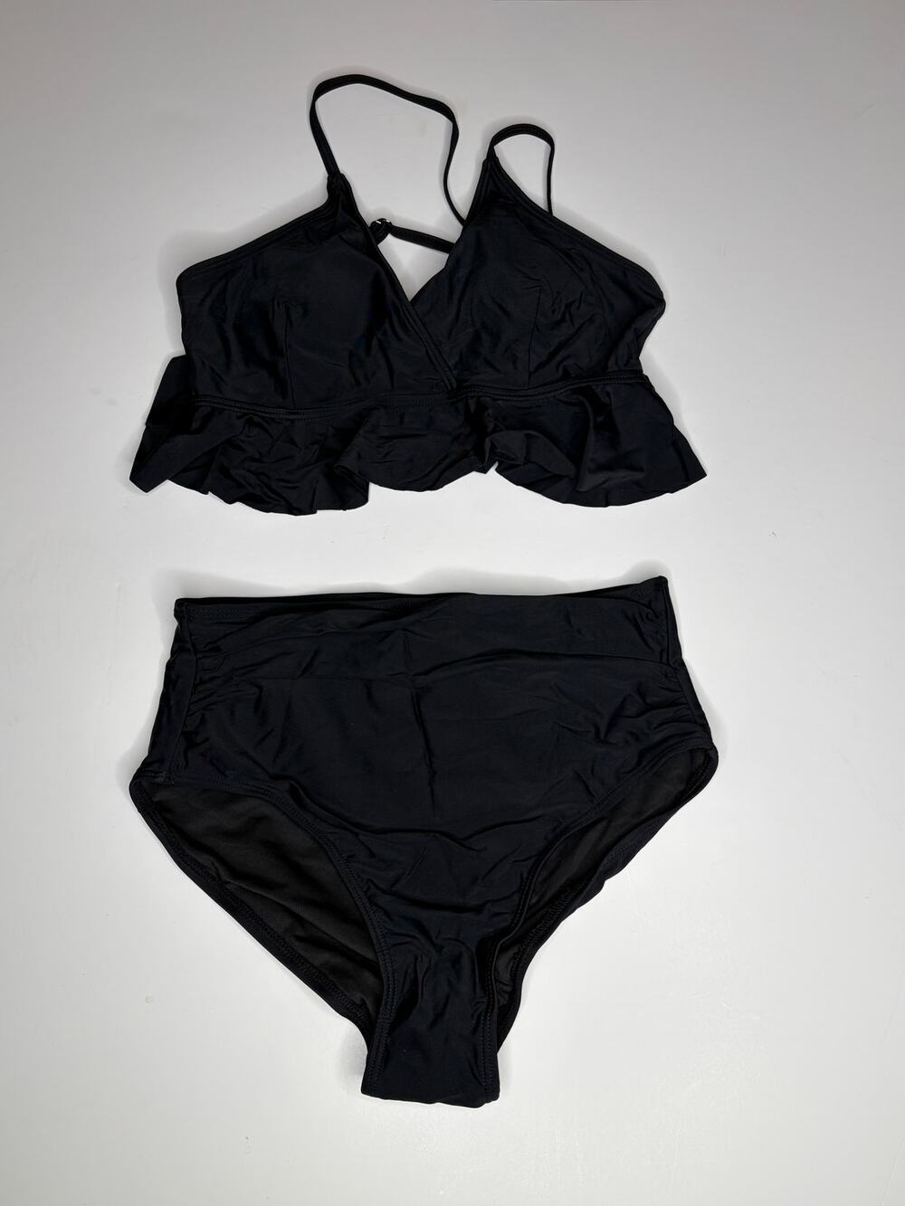 Tempt Me Black Two Piece Swimsuit New S